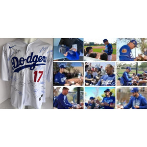 Shohei Ohtani Los Angeles Dodgers 2024 team signed jersey with proof