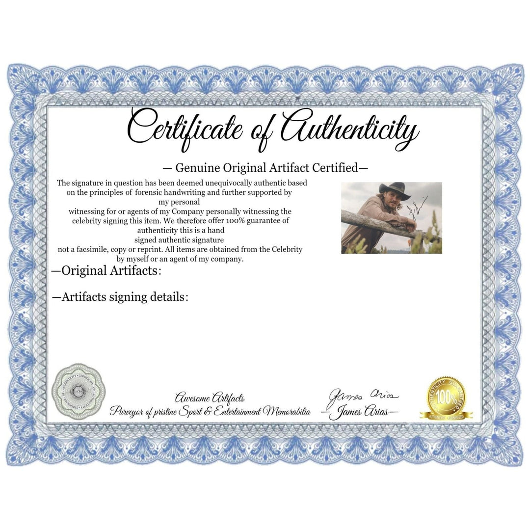 Luke Grimes, "Kayse Dutton", Yellowstone, 5x7 photo, signed with proof Awesome Artifacts