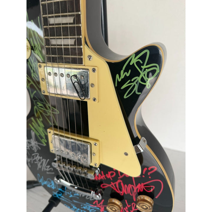 Dokken, Ratt, Motley Crue, Quiet Riot les paul electric guitar signed with proof.