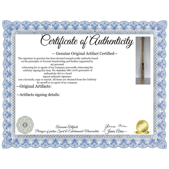 Shohei Ohtani Los Angeles Dodgers Rawlings MLB game model bat extremely rare signed in English and Japanese with proof