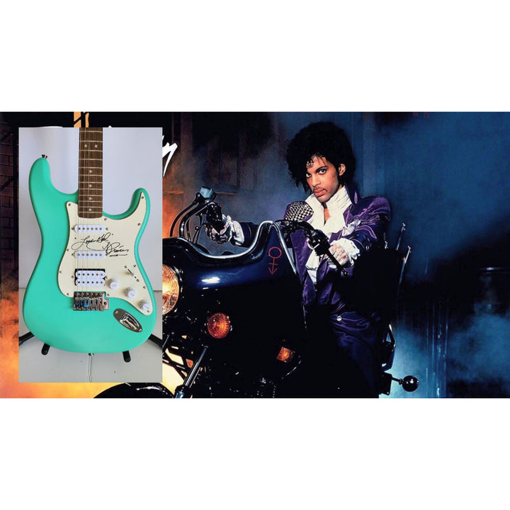 Rogers Nelson, Prince, Fender Stratocaster electric guitar with proof