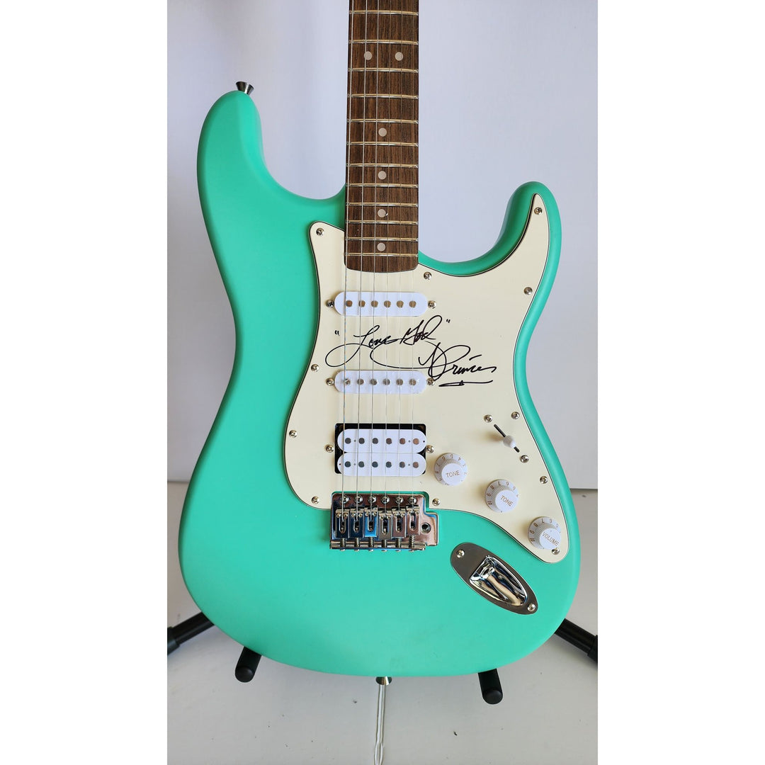 Rogers Nelson, Prince, Fender Stratocaster electric guitar with proof