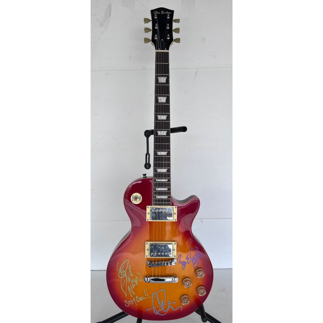 Cheap Trick vintage les paul signed with proof Rob Zander, Bun E. Carlos, Rick Nielsen, Tom Peterson.