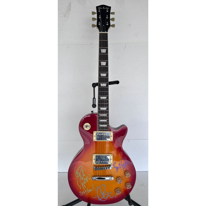 Cheap Trick vintage les paul signed with proof Rob Zander, Bun E. Carlos, Rick Nielsen, Tom Peterson.