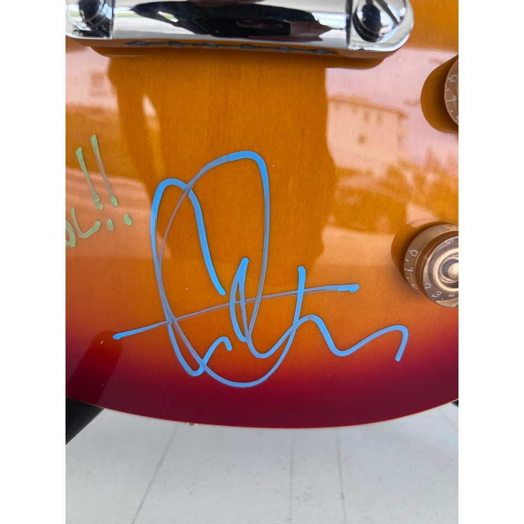 Cheap Trick vintage les paul signed with proof Rob Zander, Bun E. Carlos, Rick Nielsen, Tom Peterson.