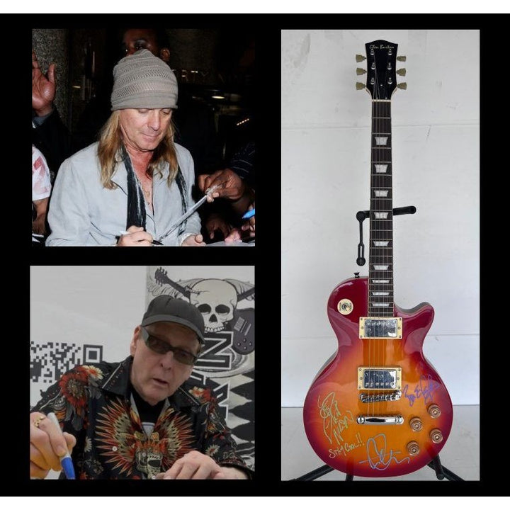Cheap Trick vintage les paul signed with proof Rob Zander, Bun E. Carlos, Rick Nielsen, Tom Peterson.