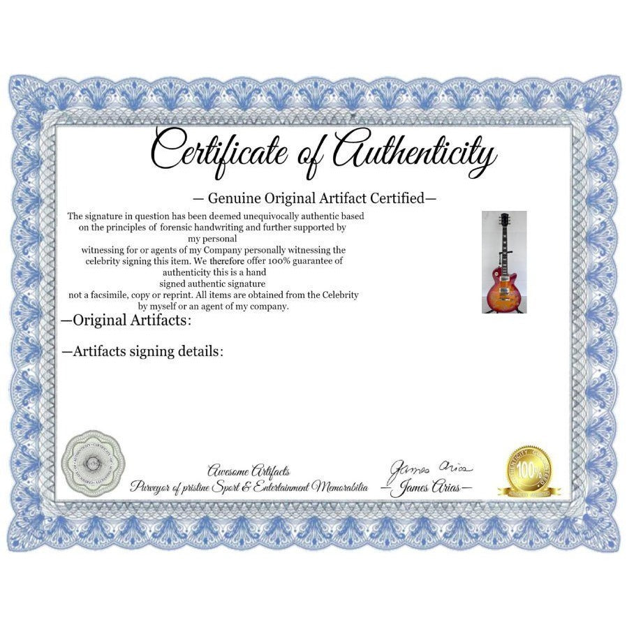 Cheap Trick vintage les paul signed with proof Rob Zander, Bun E. Carlos, Rick Nielsen, Tom Peterson.