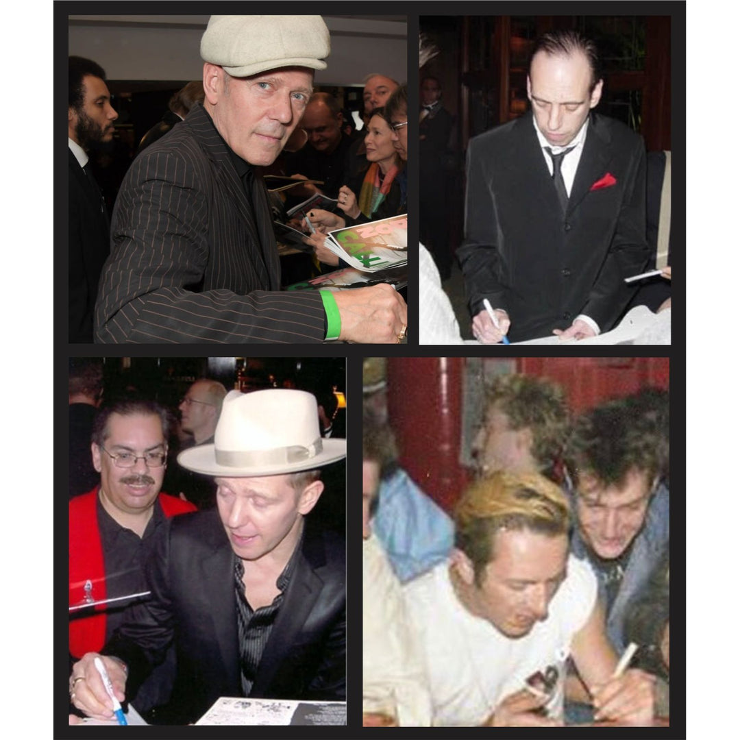 Mick Jones, Joe Strummer, Topper Headon, & Paul Simonon, The Clash Fender Stratocaster electric guitar signed with proof