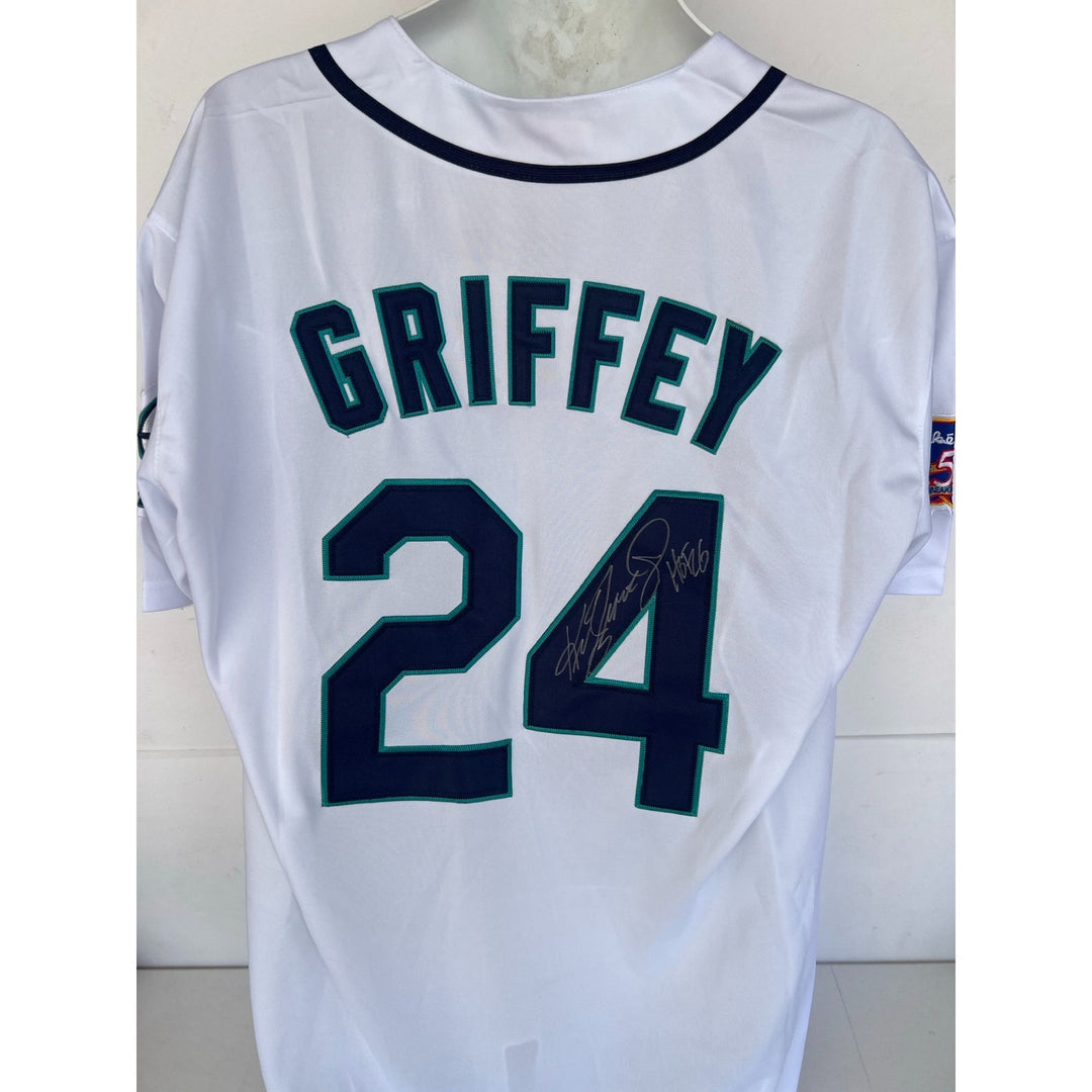 Ken Griffey Jr. #24 Seattle Mariners Men's Classic Jersey Size: L signed with proof.