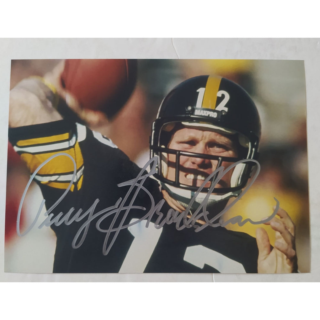 Terry Bradshaw, Pittsburgh, Steelers, Hall of Famers, 5x7 photo, signed, with proof