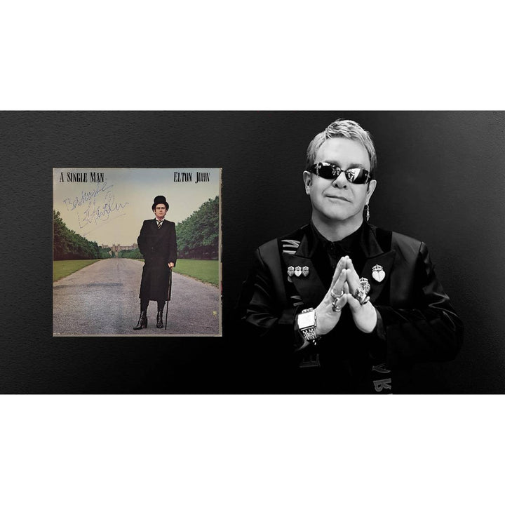 Elton John "A Single Man" original Lp signed with proof.