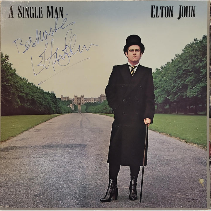 Elton John "A Single Man" original Lp signed with proof.