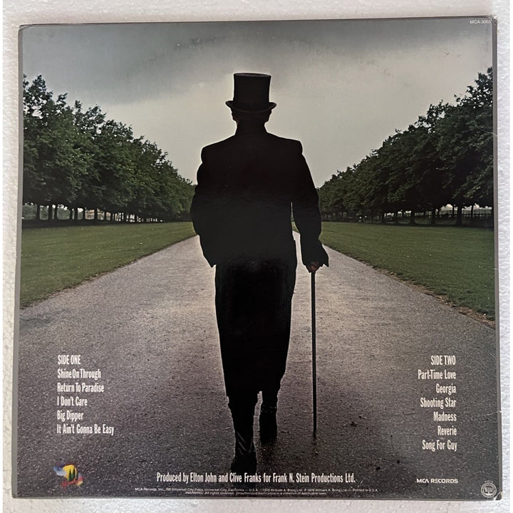 Elton John "A Single Man" original Lp signed with proof.