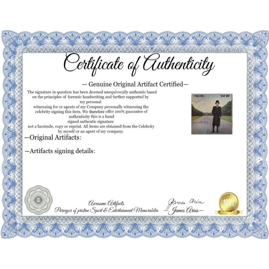 Elton John "A Single Man" original Lp signed with proof.