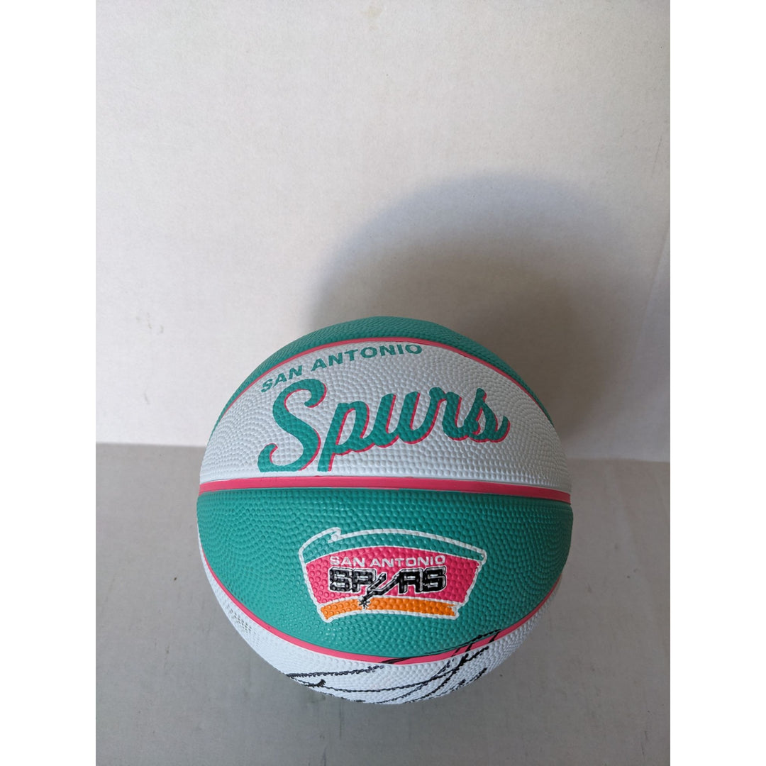San Antonio Spurs Victor Wembanyama 3/4 size Wilson basketball signed with proof
