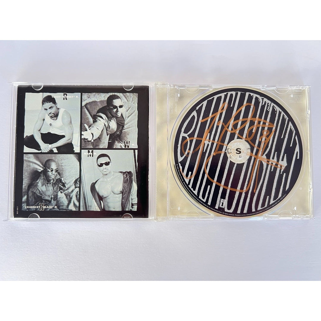 Black Street " Another Level" Teddy Riley CD jacket & and CD both signed with proof