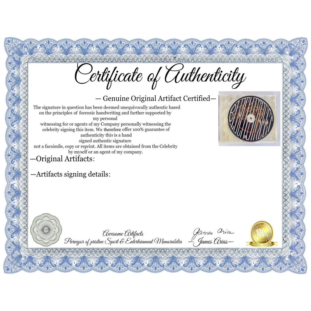 Black Street " Another Level" Teddy Riley CD jacket & and CD both signed with proof