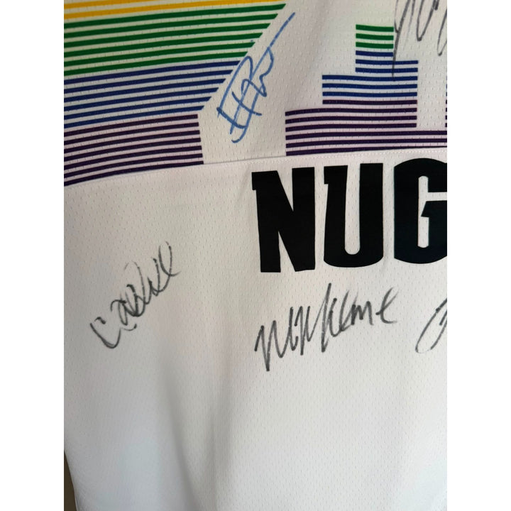 Denver Nuggets 2023 Nikola jokic Jamal Murray Michael Porter Jr NBA champions team signed game model Joker Jersey signed with proof.
