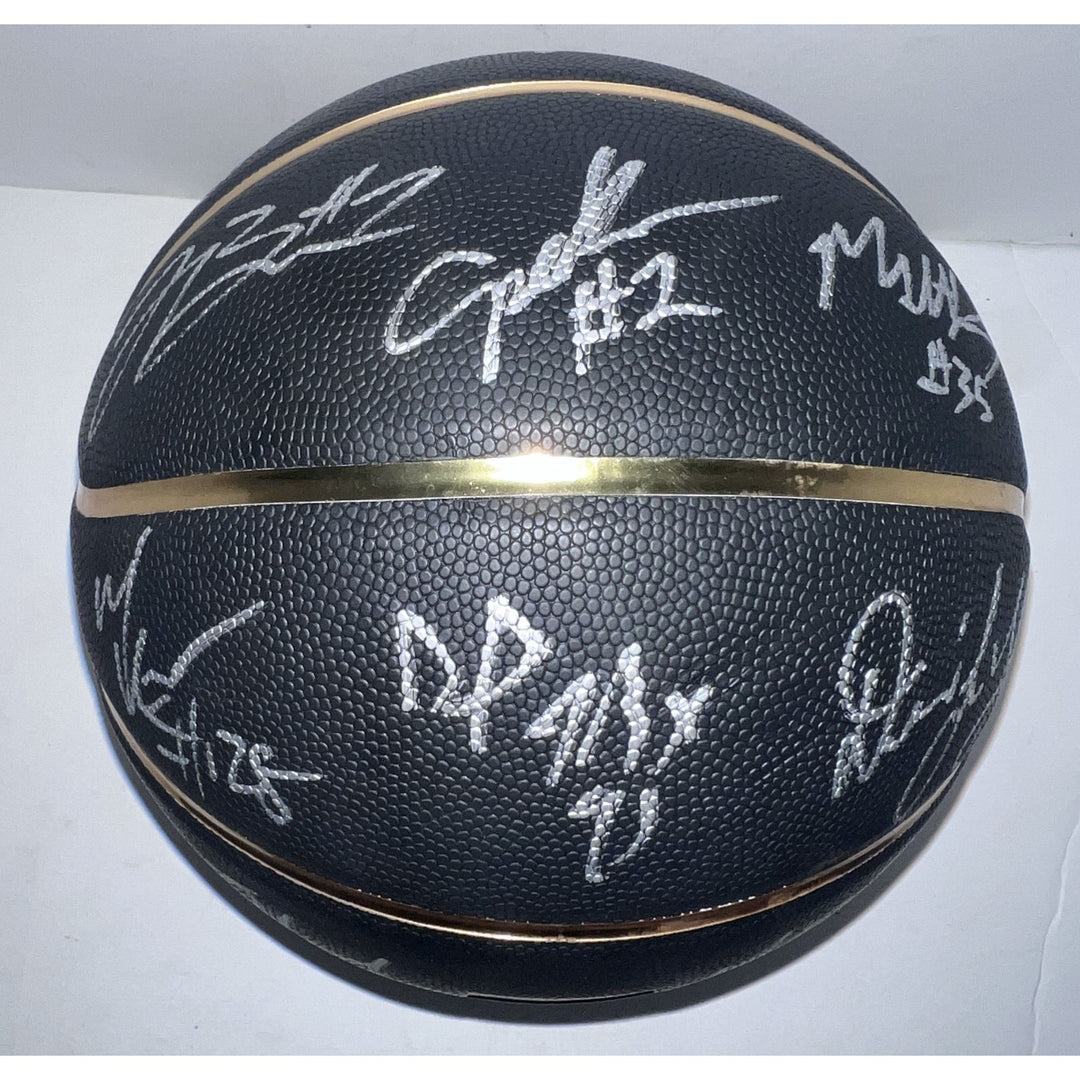 Michael Jordan and  Kobe Bryant signed and inscribed "Mamba Out"  official Spalding NBA basketball signed with proof