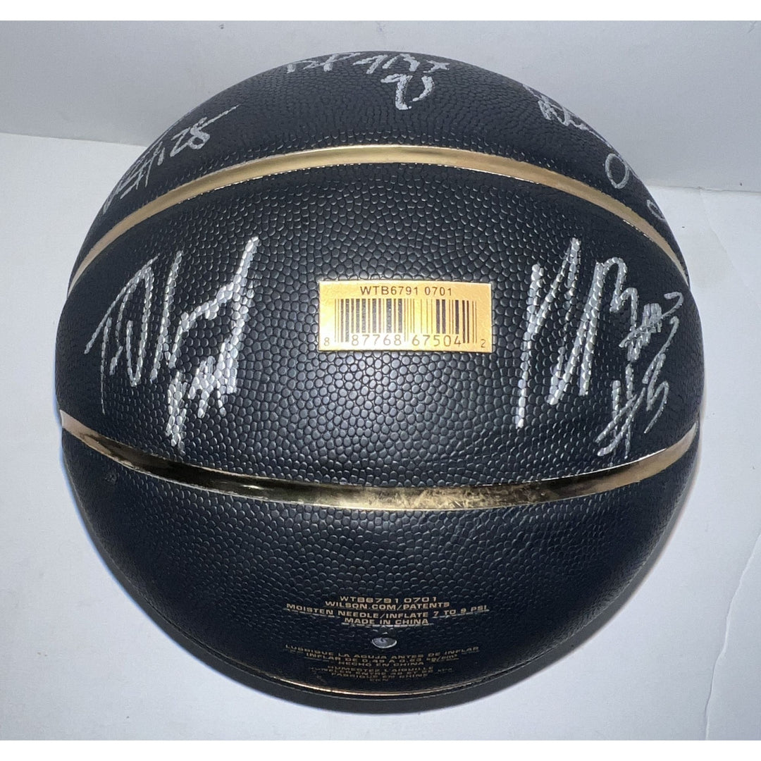 Michael Jordan and  Kobe Bryant signed and inscribed "Mamba Out"  official Spalding NBA basketball signed with proof