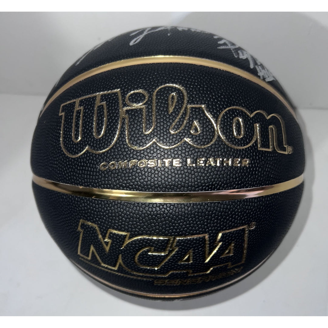 Michael Jordan and  Kobe Bryant signed and inscribed "Mamba Out"  official Spalding NBA basketball signed with proof