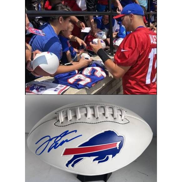 Josh Allen Buffalo Bills full size football signed with proof