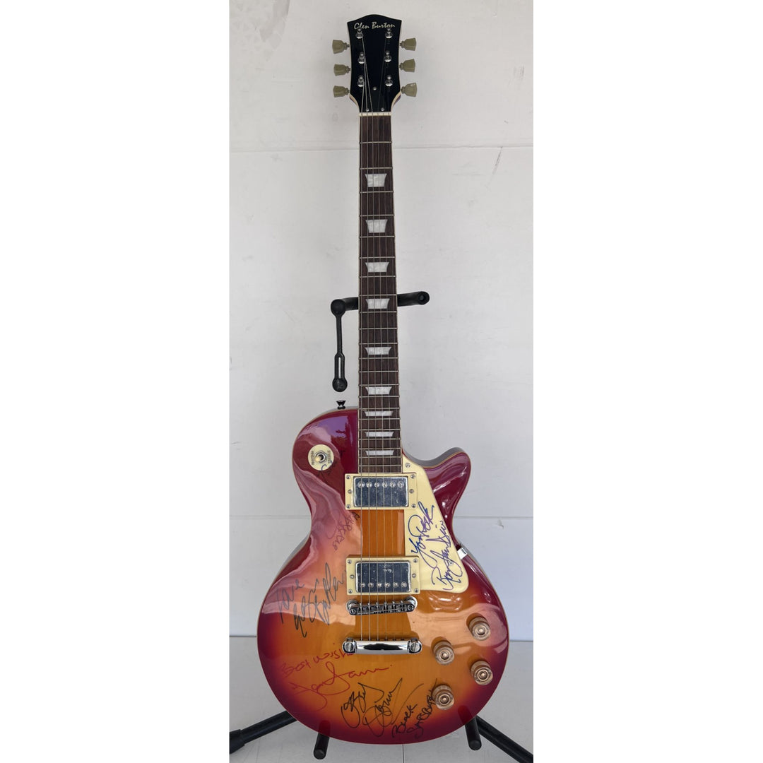 Ozzy Osbourne (with inscription) Randy Rhoads, Ronnie James Dio , Tony Iomi, Geezer Butler, Bill Ward Black Sabath Cherry les paul full size.