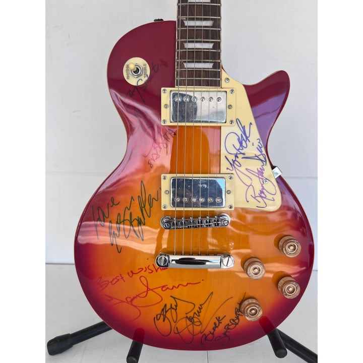 Ozzy Osbourne (with inscription) Randy Rhoads, Ronnie James Dio , Tony Iomi, Geezer Butler, Bill Ward Black Sabath Cherry les paul full size.