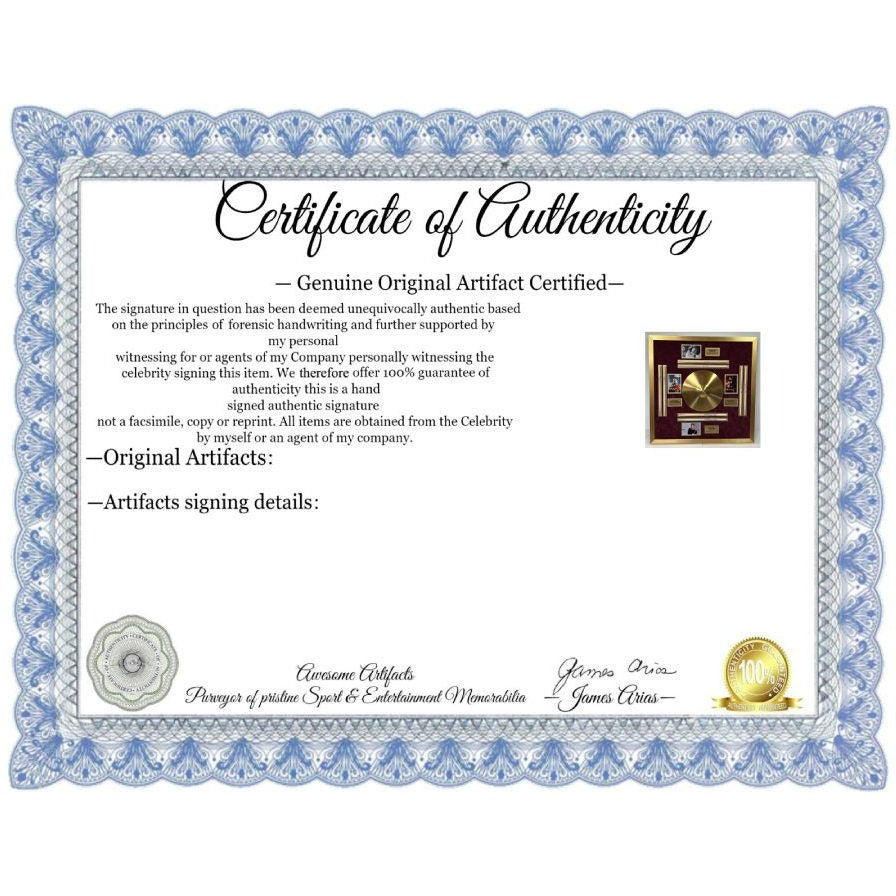 Ringo Starr The Beatles Neil Peart Rush Taylor Hawkins Foo Fighters Don Henley Eagles drumsticks signed with proof & museum quality frame