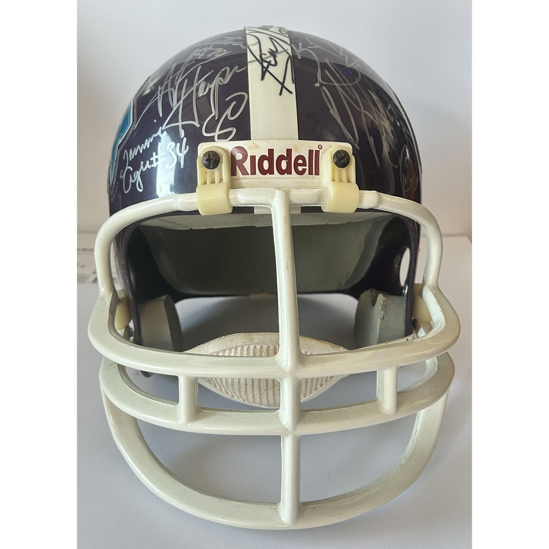 Super Bowl XXVIII Riddell commemorative replica full size helmet Dallas Cowboys 1993-1994 team signed
