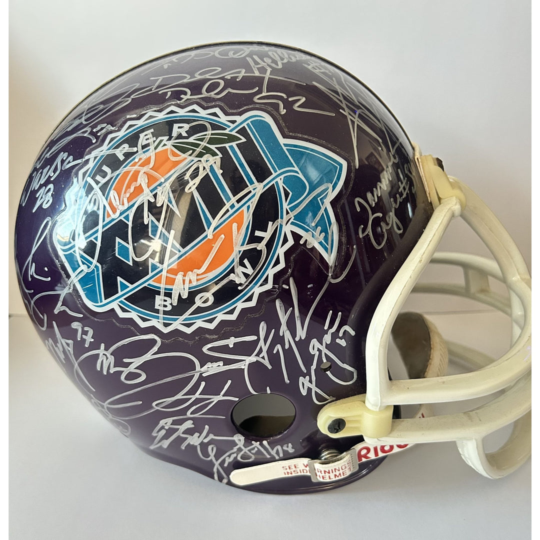 Super Bowl XXVIII Riddell commemorative replica full size helmet Dallas Cowboys 1993-1994 team signed