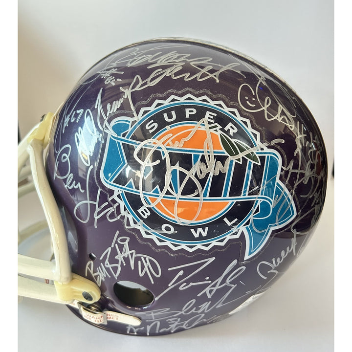 Super Bowl XXVIII Riddell commemorative replica full size helmet Dallas Cowboys 1993-1994 team signed