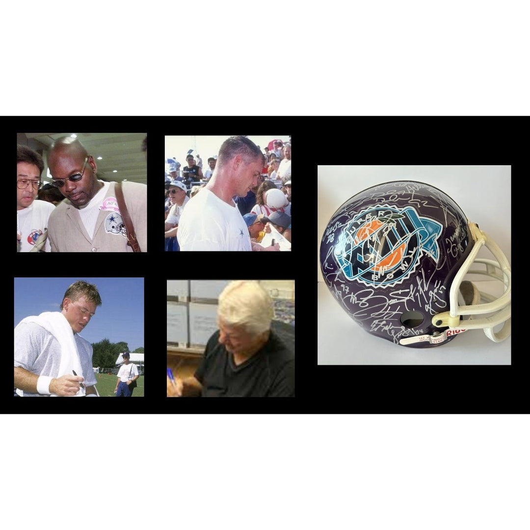 Super Bowl XXVIII Riddell commemorative replica full size helmet Dallas Cowboys 1993-1994 team signed