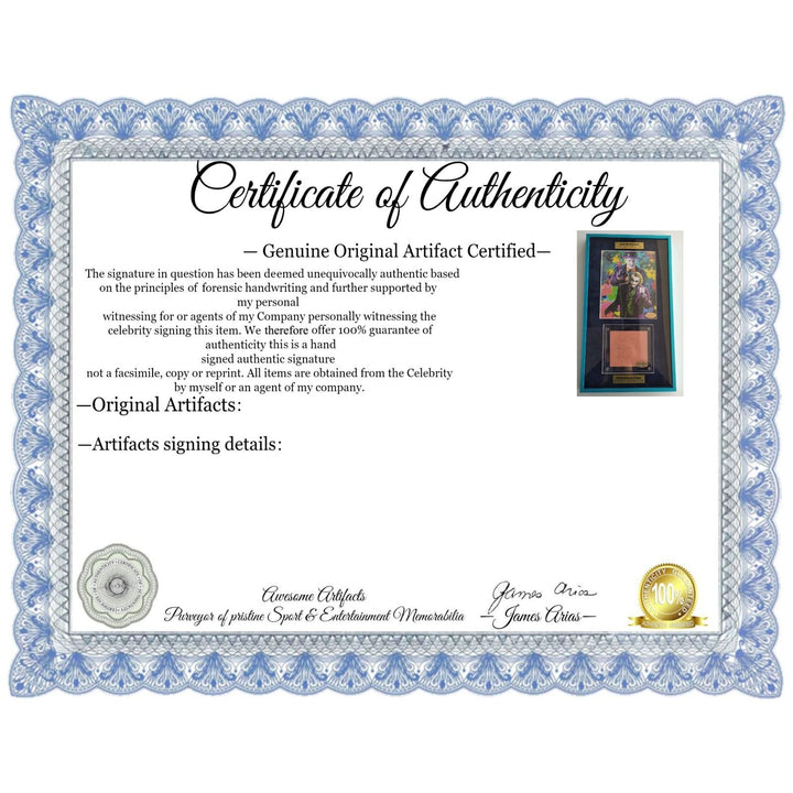 Jack Nicholson The Joker 8x10 photo signed with Heath Ledger cut signature signed and framed 15x24'' with proof. - Awesome Artifacts