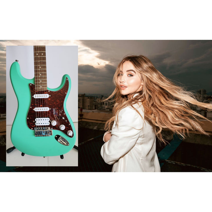 Sabrina carpenter Fender Stratocaster electric guitar signed with proof