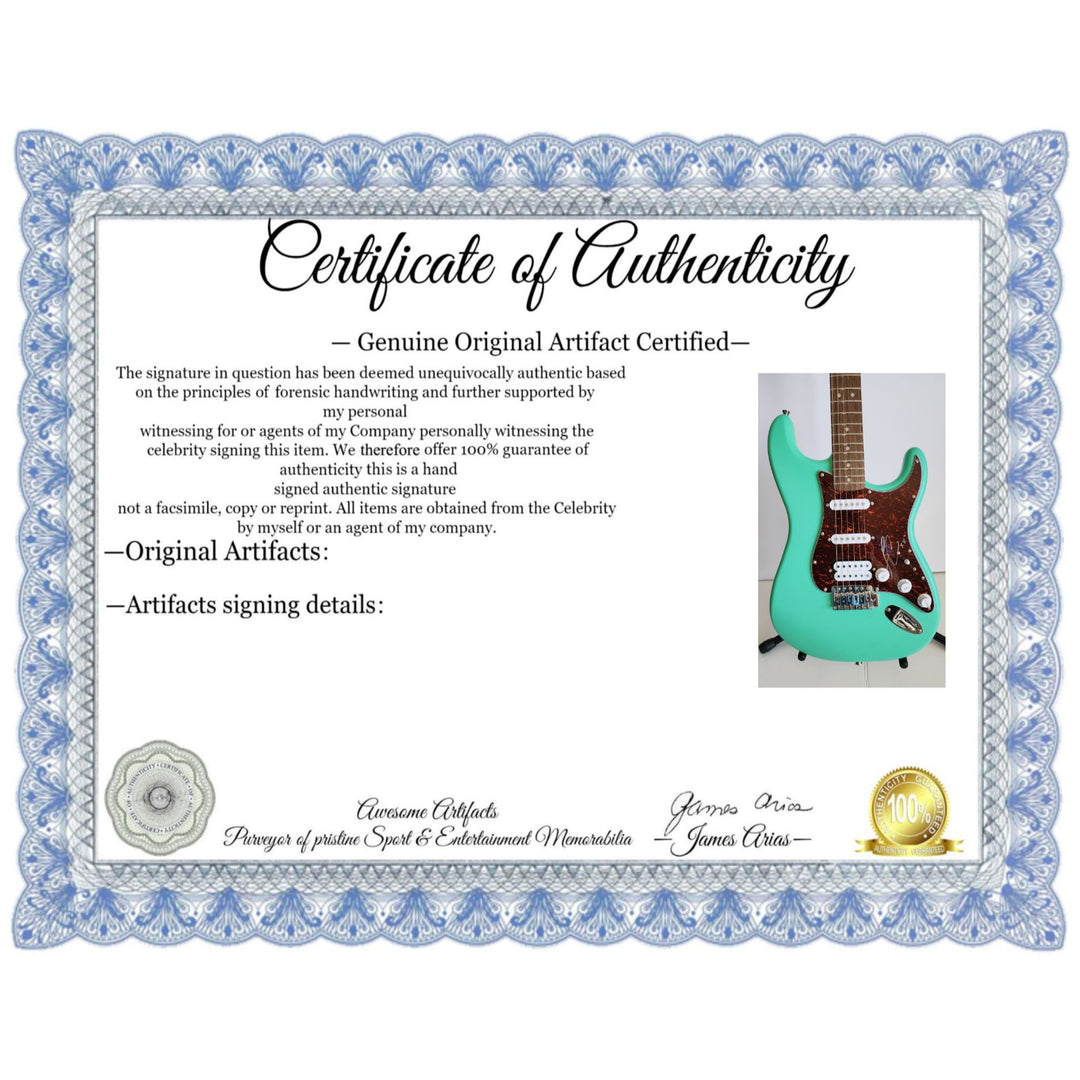 Sabrina carpenter Fender Stratocaster electric guitar signed with proof