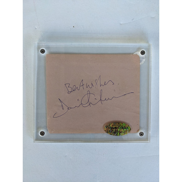 David Gilmour Pink Floyd Vintage autograph book page signed with proof