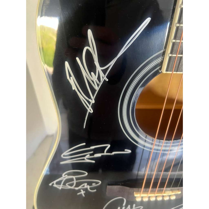 UB40 Band full size acoustic guitar signed with proof