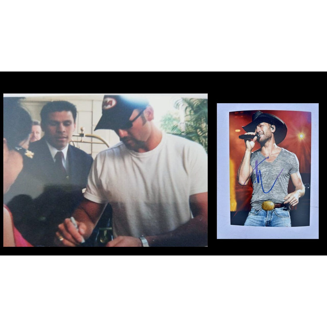 Tim McGraw Country Music Legend 5x7 Photo signed with proof.