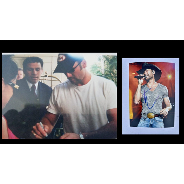 Tim McGraw Country Music Legend 5x7 Photo signed with proof.