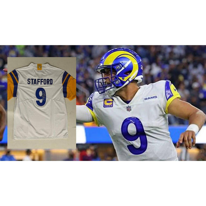 Matthew Stafford Los Angeles Rams Nike Game Model jersey signed with proof