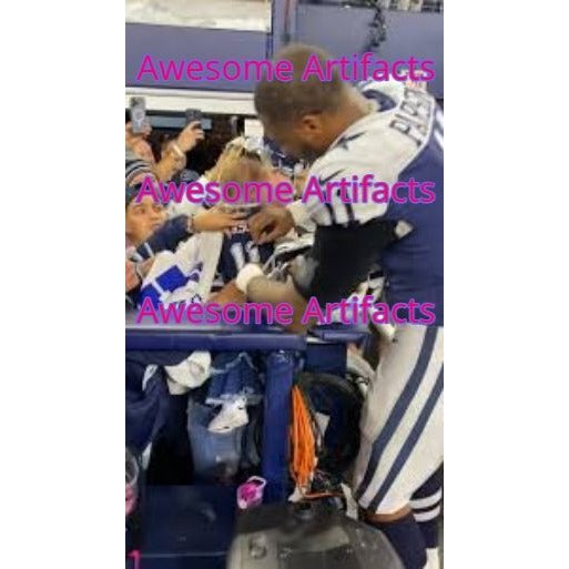 Dallas Cowboys Dak Prescott Ezekiel Elliott CeeDee Lamb Micah Parsons full size football signed with proof