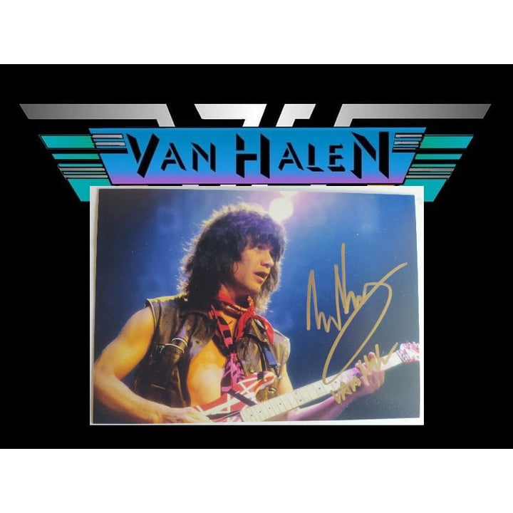 Eddie Van Halen 5x7 photo signed with proof