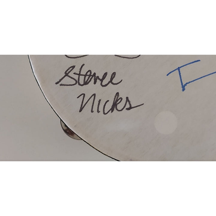 Stevie Nicks and Tom Petty signed with sketches one of a kind 14-in tambourine signed with proof