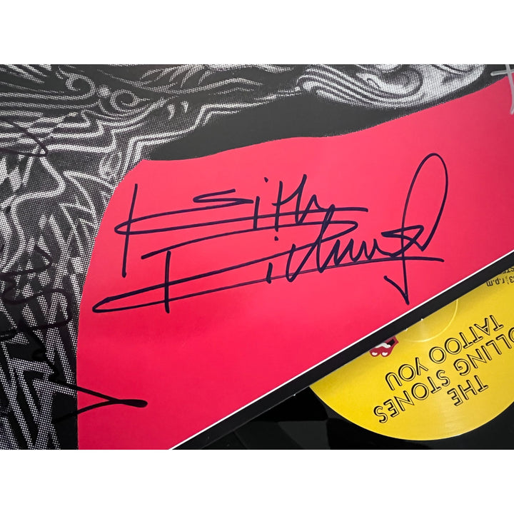 Rolling Stones 'Tattoo you' Keith Richards, Mick Jagger, Charlie Watts, Ronnie Wood LP signed with proof.