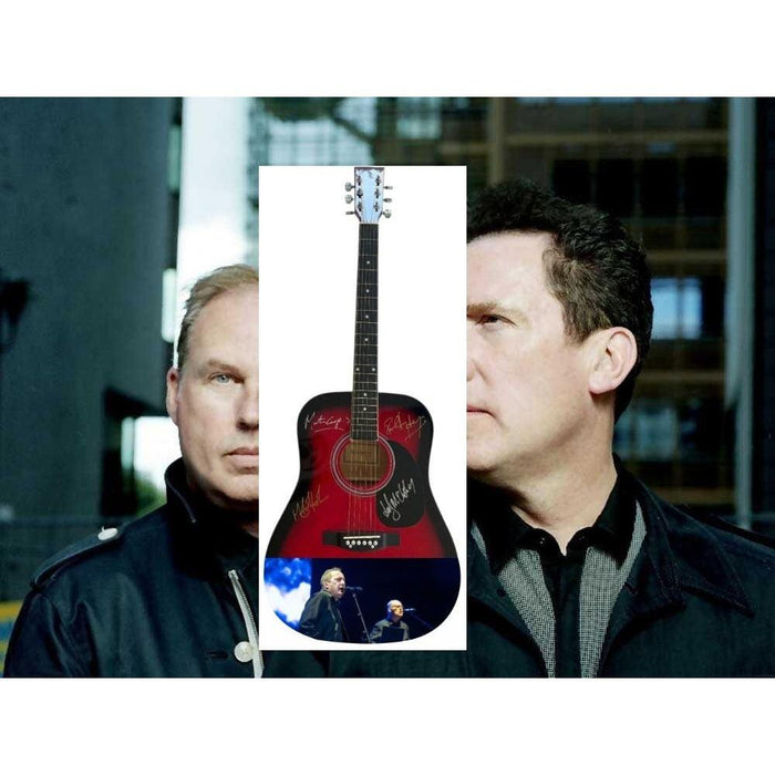 OMD One of a Kind full size acoustic guitar signed with proof