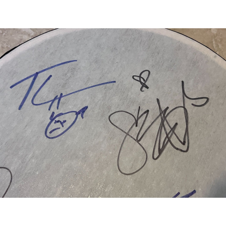 Kendrick Lamar Travis Scott 'SZA" Doja Cat Bad Bunny 10inch' tambourine signed with proof.