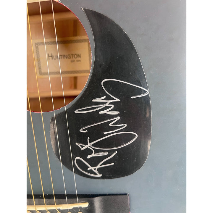 Roger Waters Huntington Acoustic guitar signed with proof.