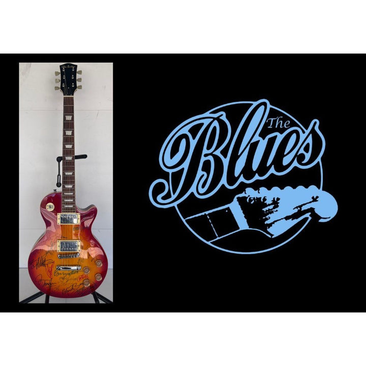 Stevie Ray Vaughan, John Mayer, Keith Richards, Eric Clapton, BB King vintage les paul full size electric guitar signed with proof.