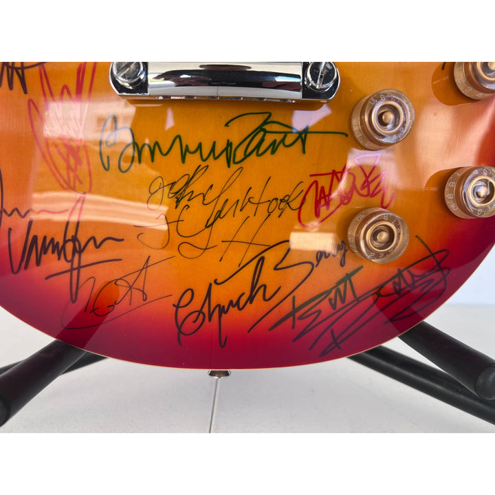 Stevie Ray Vaughan, John Mayer, Keith Richards, Eric Clapton, BB King vintage les paul full size electric guitar signed with proof.